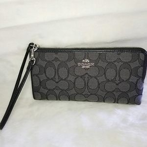Coach Bags - Coach Logo Cloth Zippered Wallet/Wristlet Coach Bags - Coach Logo Cloth Zippered Wallet/Wristlet